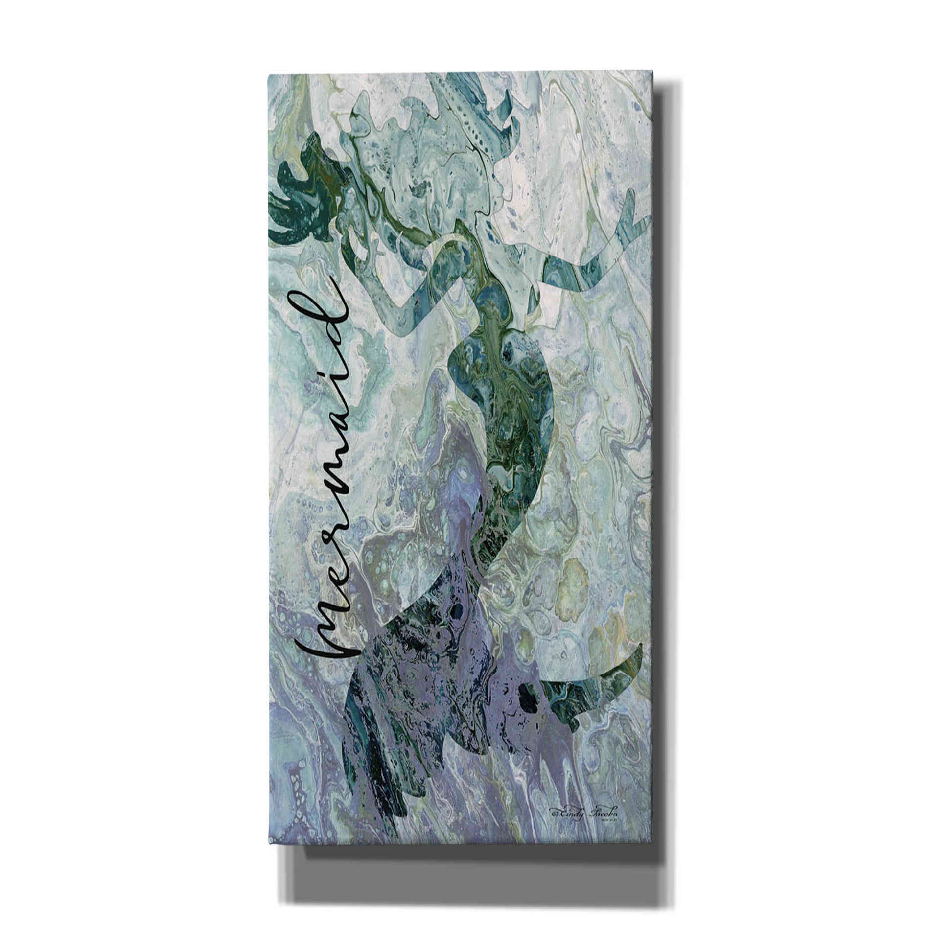 'Mermaid' by Cindy Jacobs, Canvas Wall Art