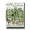 'Merry & Bright Deer' by Cindy Jacobs, Canvas Wall Art