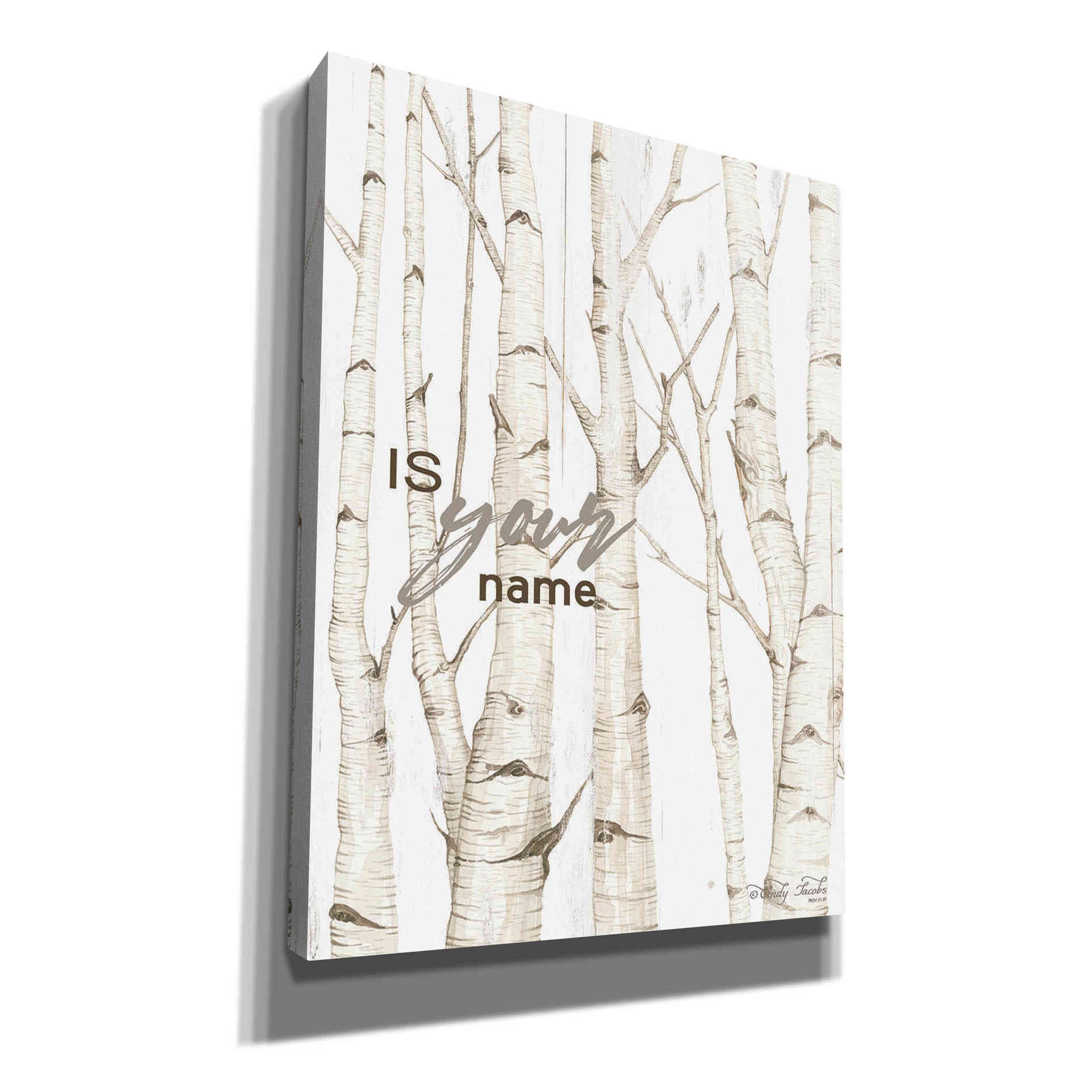 'Is Your Name' by Cindy Jacobs, Canvas Wall Art