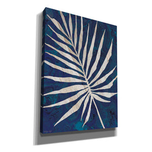 'Palm Leaf Navy' by Cindy Jacobs, Canvas Wall Art