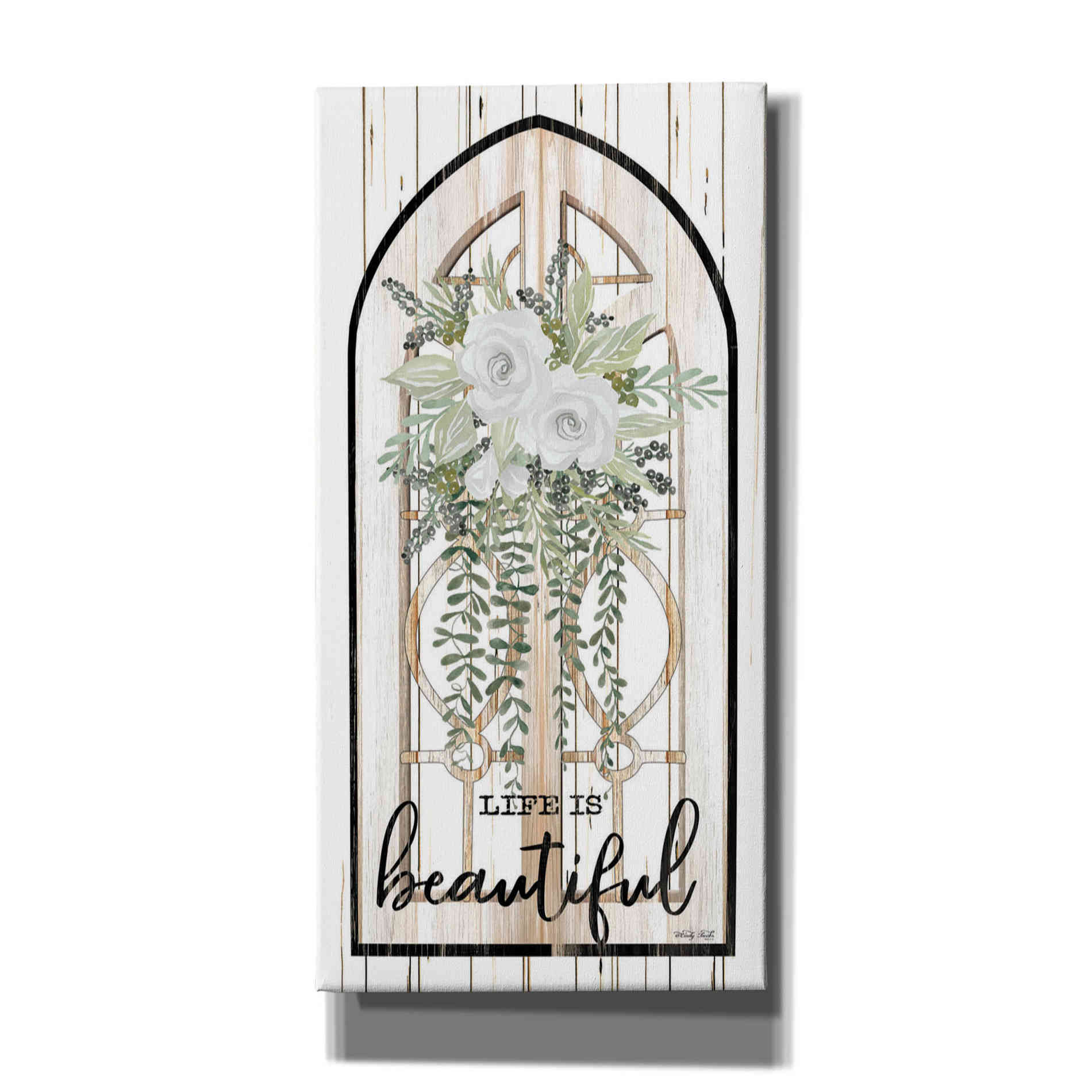 'Life is Beautiful' by Cindy Jacobs, Canvas Wall Art