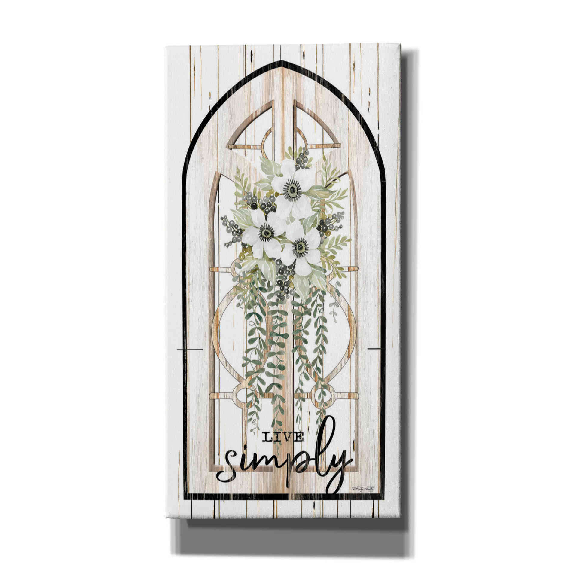 'Live Simply' by Cindy Jacobs, Canvas Wall Art