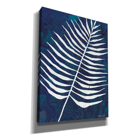 Image of 'Navy Areca Leaf' by Cindy Jacobs, Canvas Wall Art