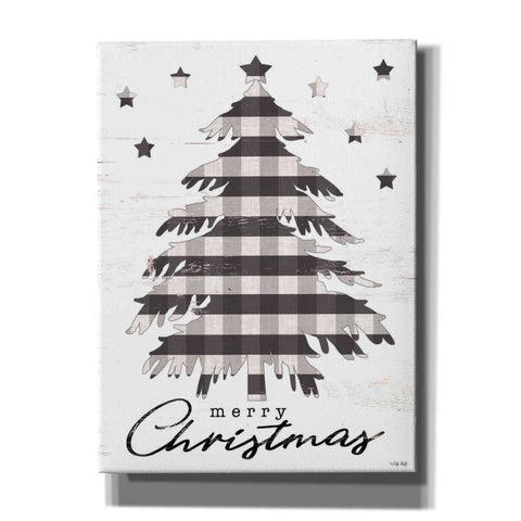 Image of 'Merry Christmas Tree and Stars' by Cindy Jacobs, Canvas Wall Art