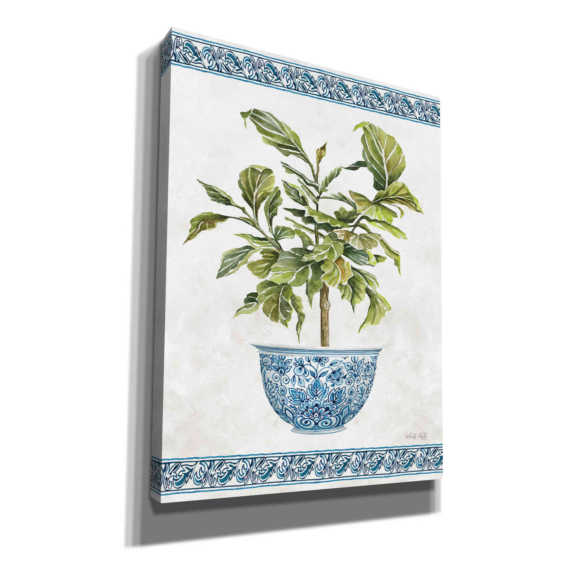 'Chinoiserie Fig I' by Cindy Jacobs, Canvas Wall Art