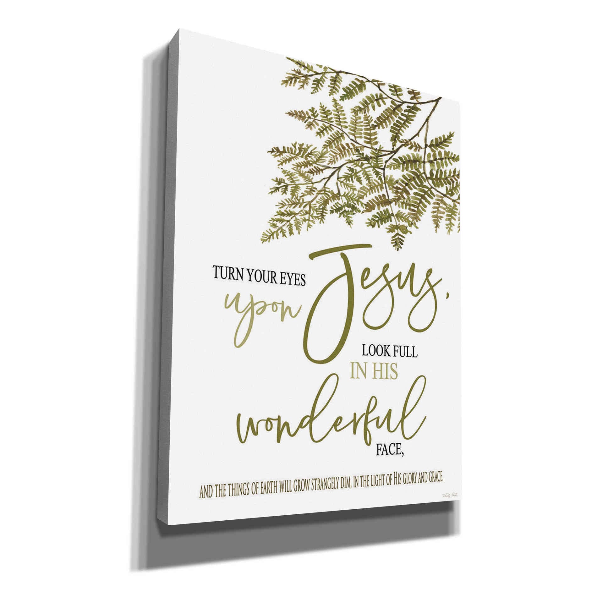 'Turn Your Eyes Upon Jesus' by Cindy Jacobs, Canvas Wall Art