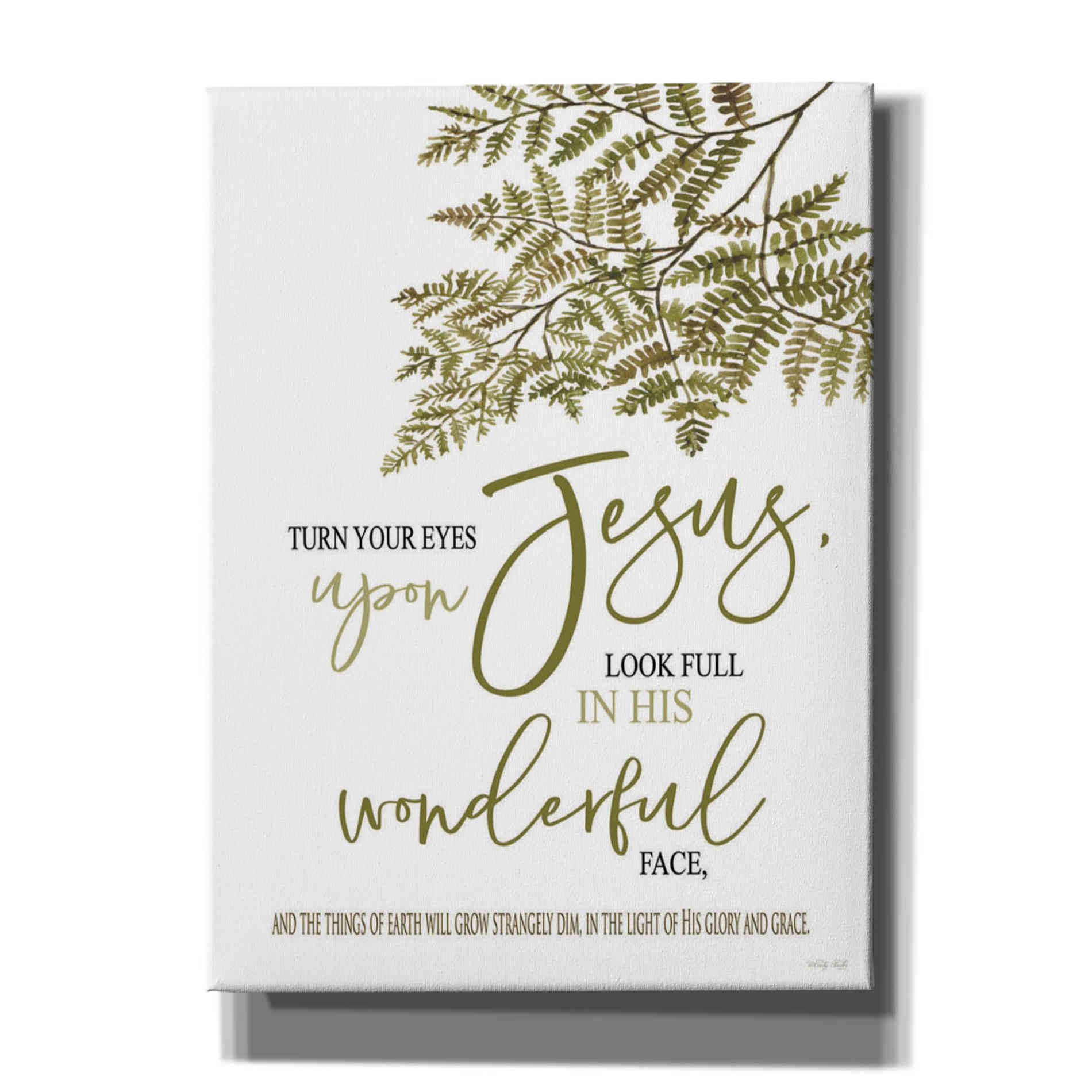 'Turn Your Eyes Upon Jesus' by Cindy Jacobs, Canvas Wall Art