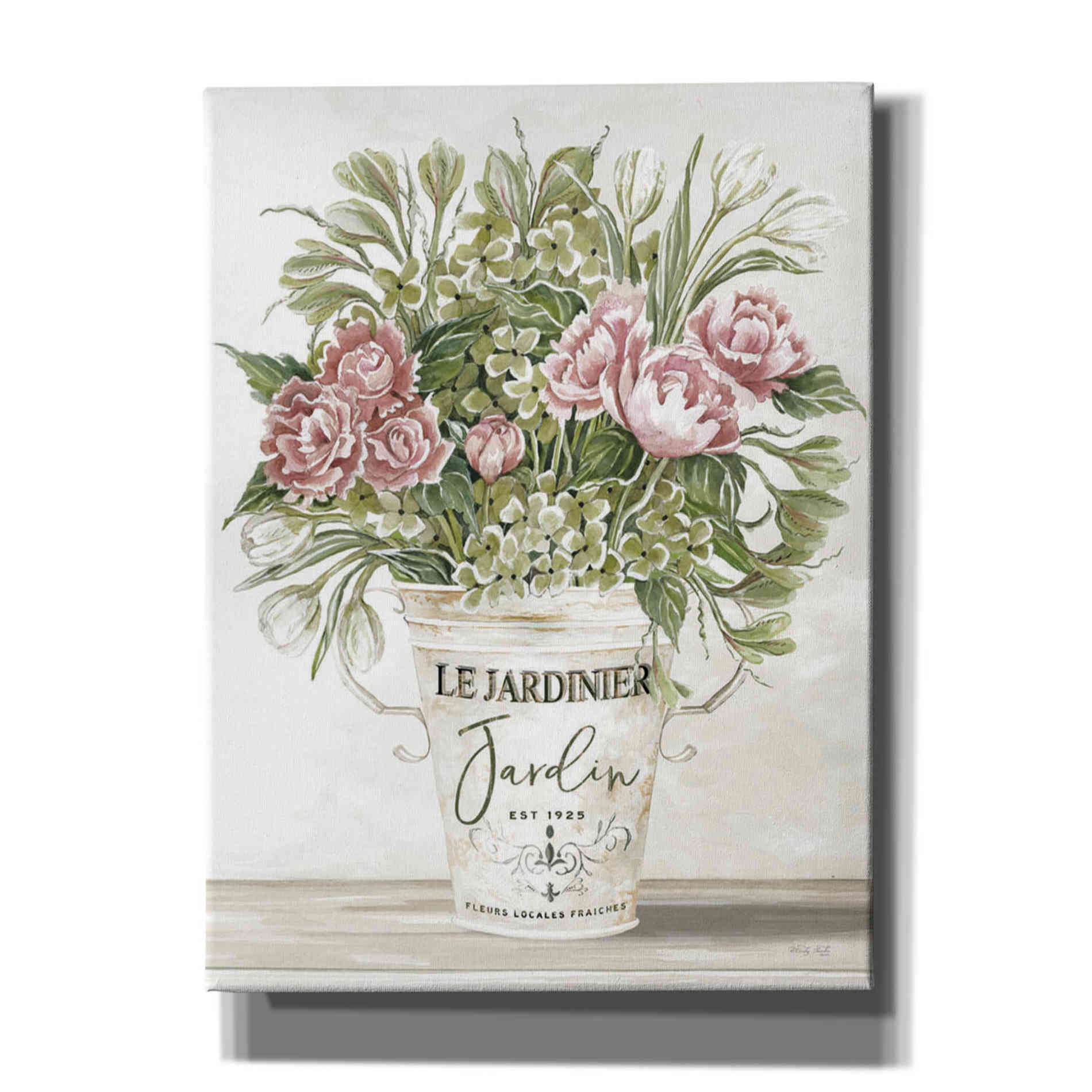 'Spring Peonies II' by Cindy Jacobs, Canvas Wall Art