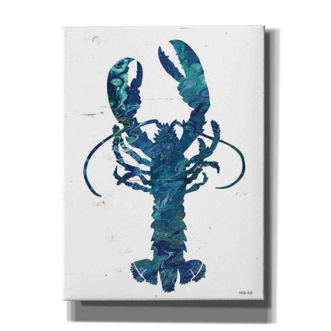 Image of 'Bright Lobster Blue' by Cindy Jacobs, Canvas Wall Art