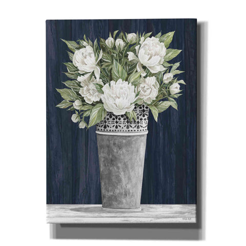 Image of 'Punched Tin White Floral' by Cindy Jacobs, Canvas Wall Art