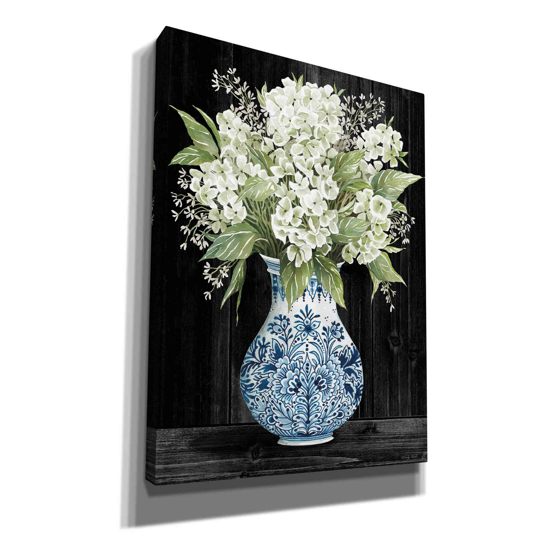 'Hydrangea Elegance' by Cindy Jacobs, Canvas Wall Art