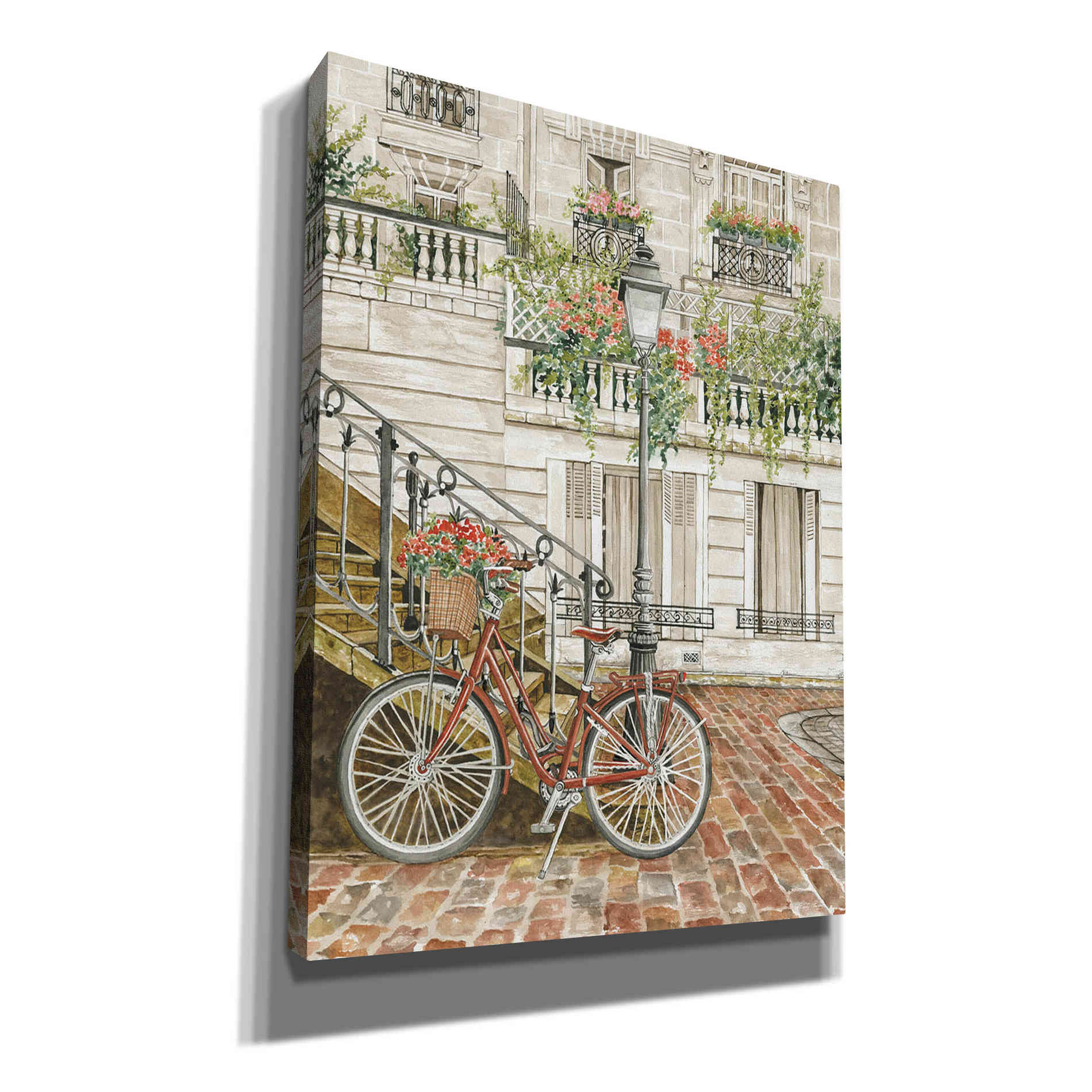 'Cobblestone Charm' by Cindy Jacobs, Canvas Wall Art