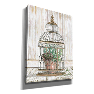 'Caged Beauty I' by Cindy Jacobs, Canvas Wall Art