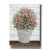 'Pot of Poinsettias' by Cindy Jacobs, Canvas Wall Art