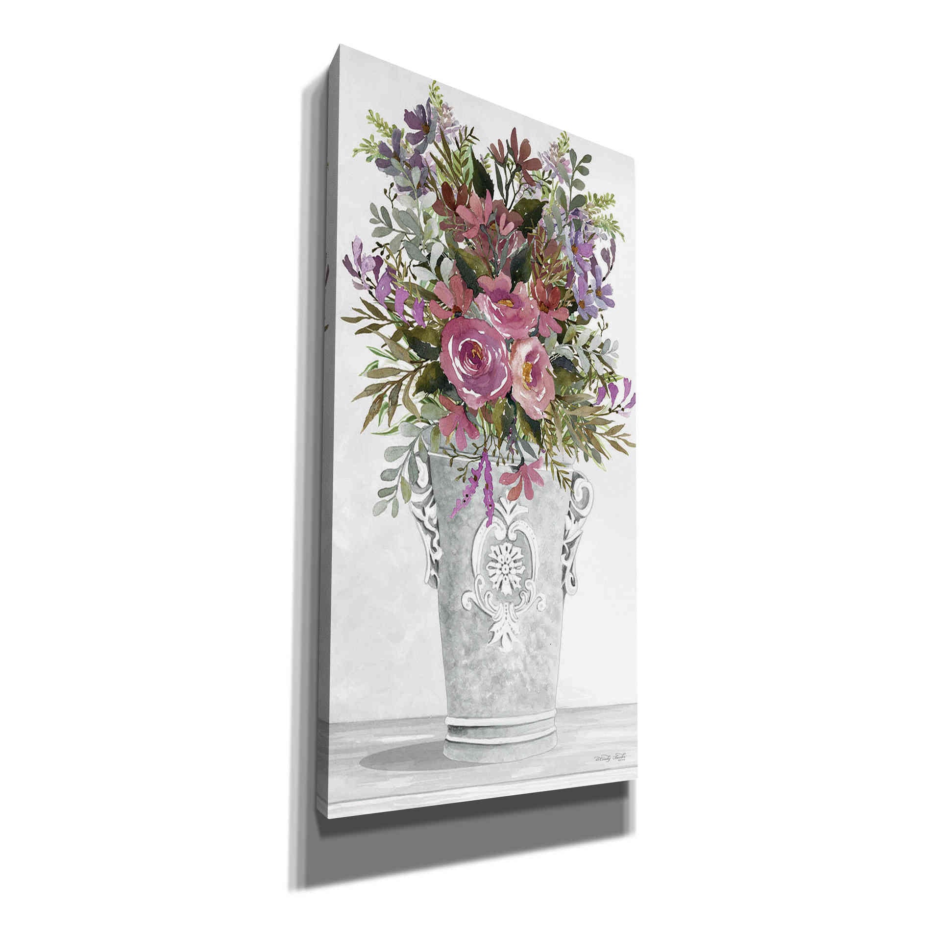 'Lilacs II' by Cindy Jacobs, Canvas Wall Art