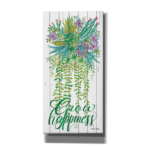 Image of 'Grow Happiness Hanging Plant' by Cindy Jacobs, Canvas Wall Art