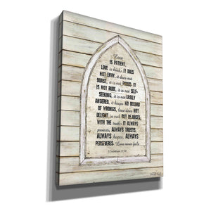 'Love is Patient Verse Arch' by Cindy Jacobs, Canvas Wall Art