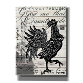 'Welcome to the Farm Chicken' by Cindy Jacobs, Canvas Wall Art