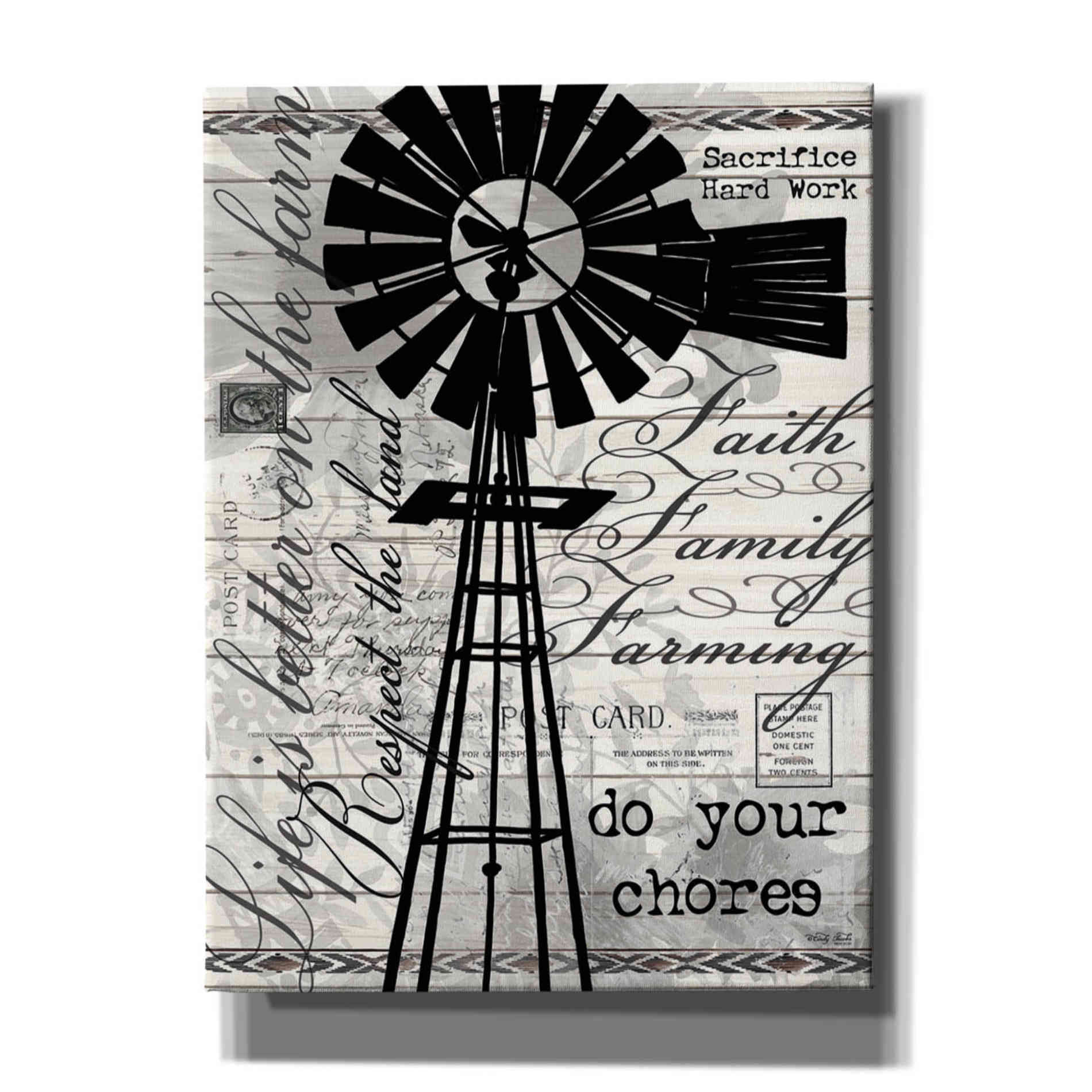 'Do Your Chores Windmill' by Cindy Jacobs, Canvas Wall Art