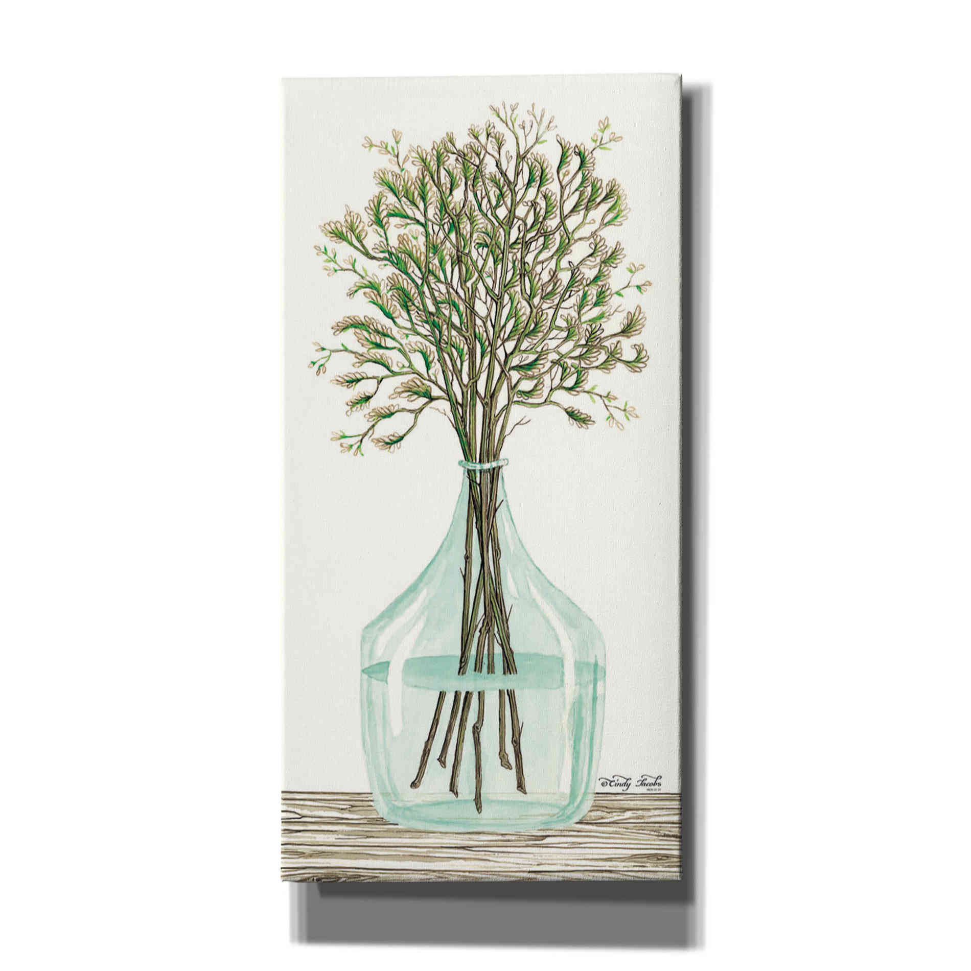 'Summer Blooms' by Cindy Jacobs, Canvas Wall Art