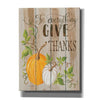'For Everything Give Thanks' by Cindy Jacobs, Canvas Wall Art