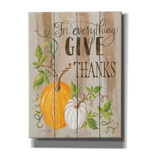 'For Everything Give Thanks' by Cindy Jacobs, Canvas Wall Art