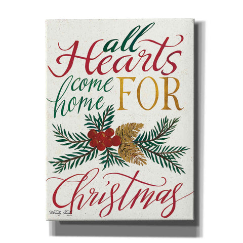 Image of 'All Hearts Come Home For Christmas' by Cindy Jacobs, Canvas Wall Art