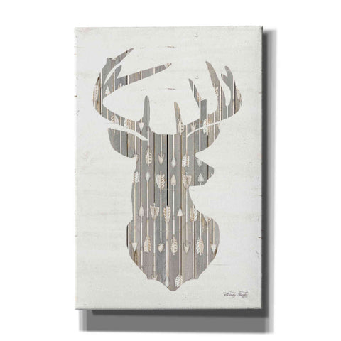 Image of 'Deer and Arrows Silhouette' by Cindy Jacobs, Canvas Wall Art