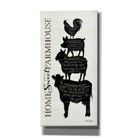 'Home Sweet Farmhouse' by Cindy Jacobs, Canvas Wall Art