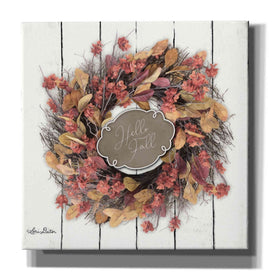'Hello Fall Wreath' by Lori Deiter, Canvas Wall Art