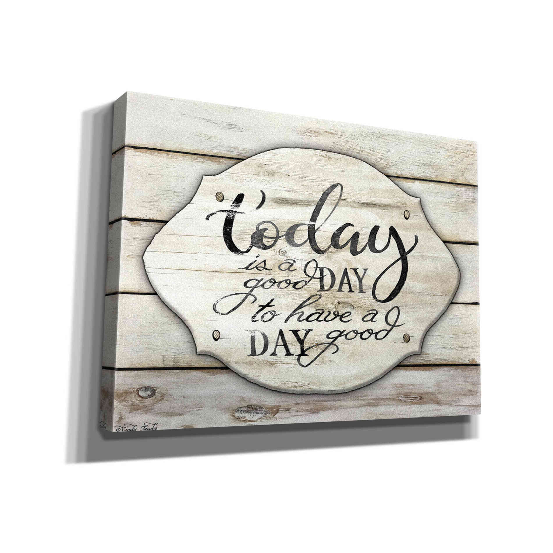 'Today is a Good Day' by Cindy Jacobs, Canvas Wall Art