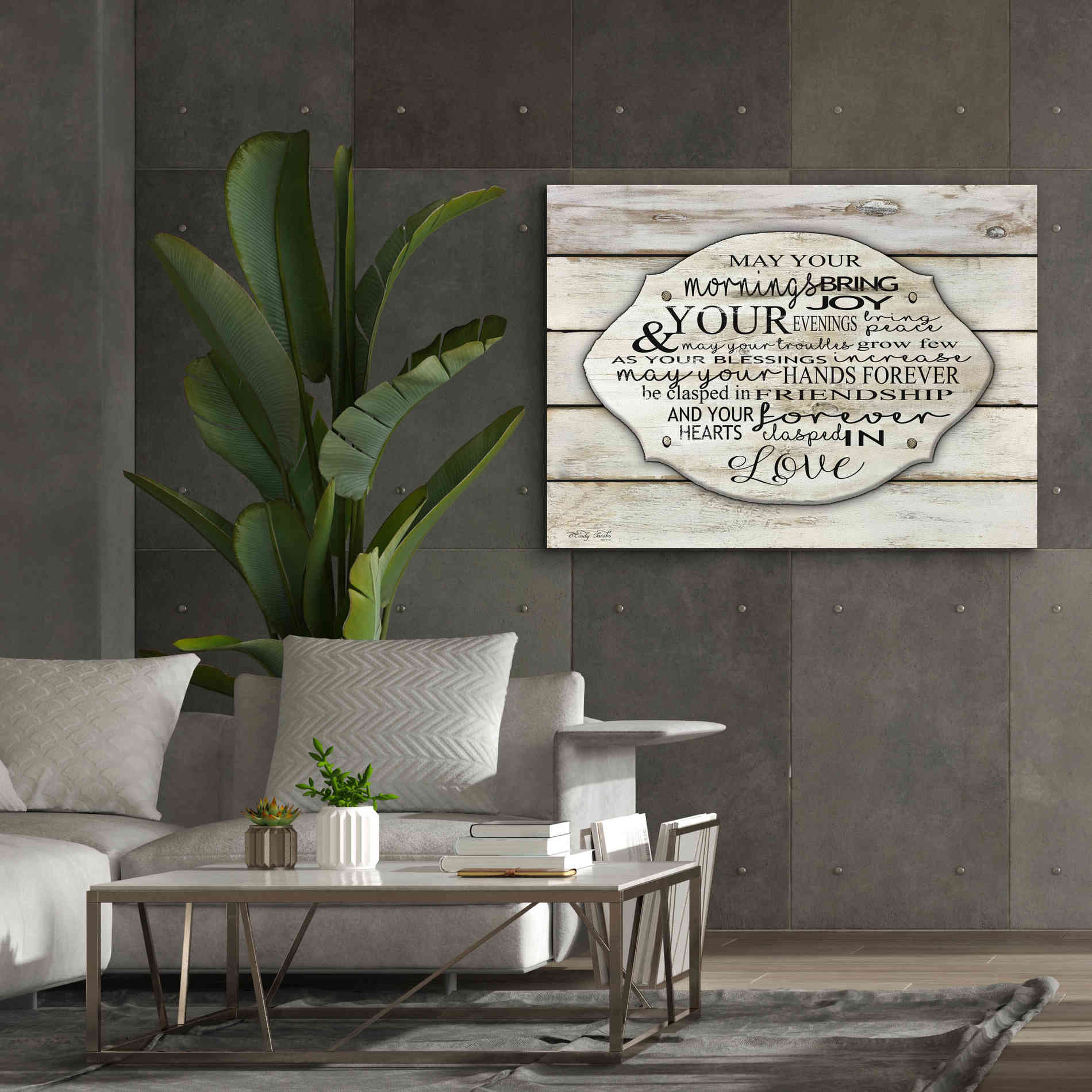 'May Your Morning Bring Joy' by Cindy Jacobs, Canvas Wall Art,54 x 40