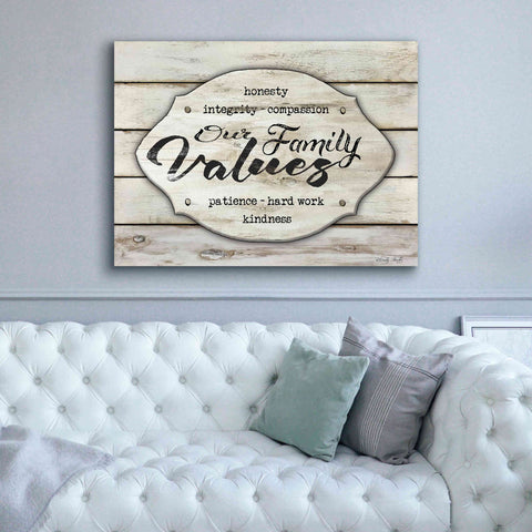 Image of 'Our Family Values' by Cindy Jacobs, Canvas Wall Art,54 x 40