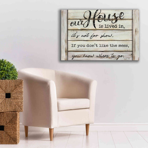 Image of 'Our House is Lived In' by Cindy Jacobs, Canvas Wall Art,40 x 26