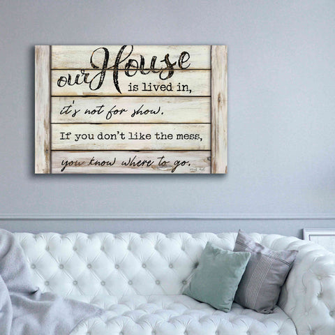 Image of 'Our House is Lived In' by Cindy Jacobs, Canvas Wall Art,60 x 40