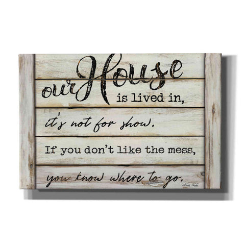 Image of 'Our House is Lived In' by Cindy Jacobs, Canvas Wall Art