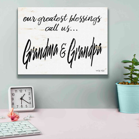 Image of 'Grandma & Grandpa' by Cindy Jacobs, Canvas Wall Art,16 x 12