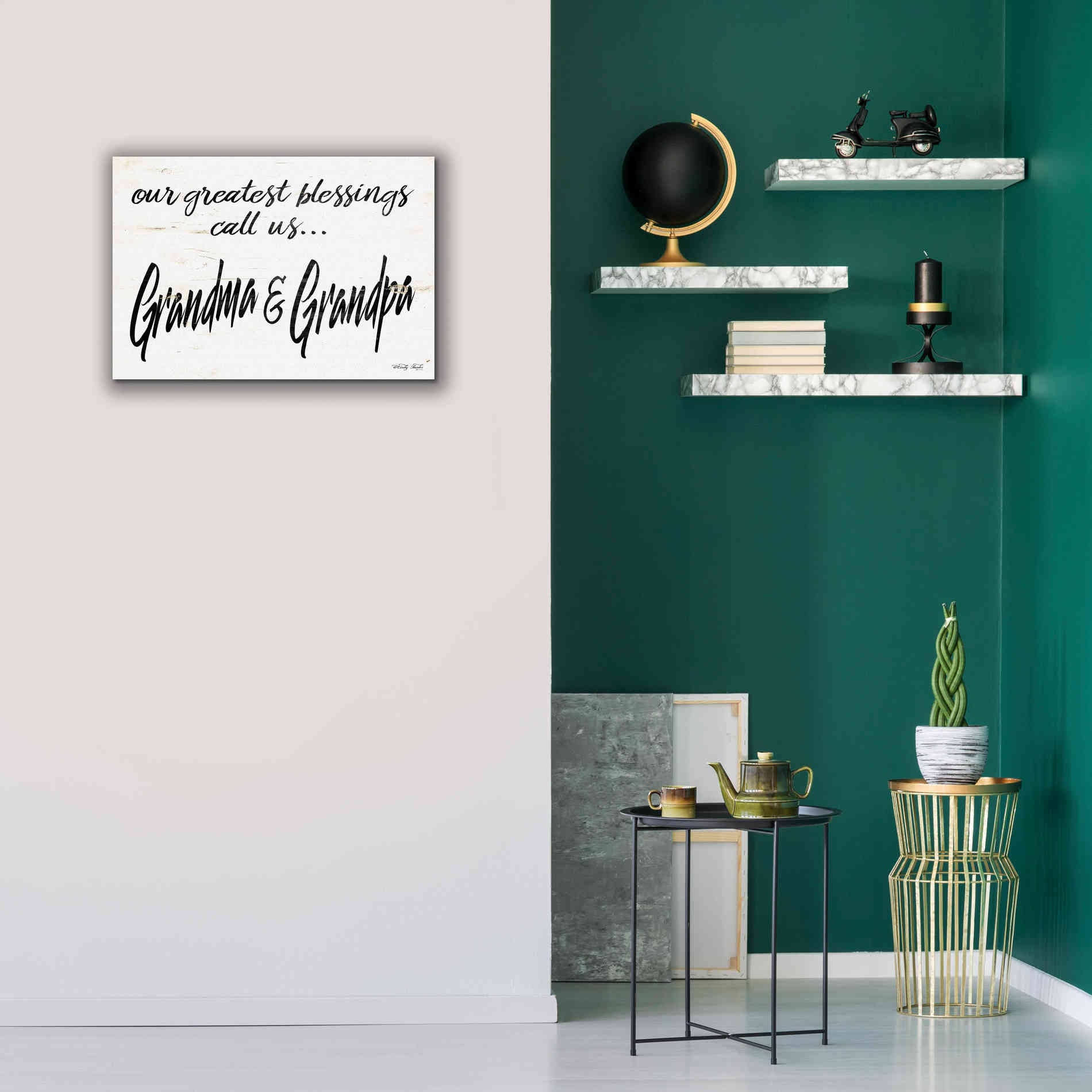 'Grandma & Grandpa' by Cindy Jacobs, Canvas Wall Art,26 x 18