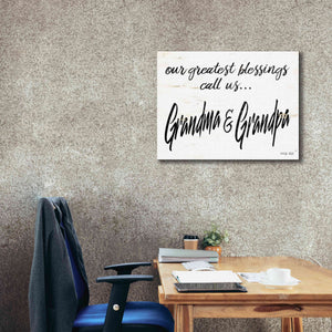 'Grandma & Grandpa' by Cindy Jacobs, Canvas Wall Art,34 x 26