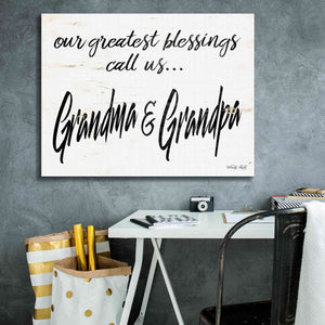 'Grandma & Grandpa' by Cindy Jacobs, Canvas Wall Art,34 x 26