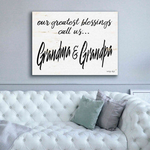 Image of 'Grandma & Grandpa' by Cindy Jacobs, Canvas Wall Art,54 x 40