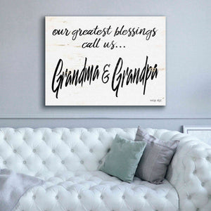 'Grandma & Grandpa' by Cindy Jacobs, Canvas Wall Art,54 x 40