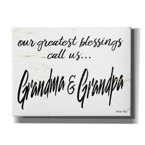 'Grandma & Grandpa' by Cindy Jacobs, Canvas Wall Art