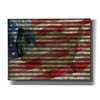 'American Flag on Metal' by Cindy Jacobs, Canvas Wall Art