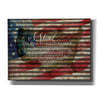 'I Stand American Flag on Metal' by Cindy Jacobs, Canvas Wall Art