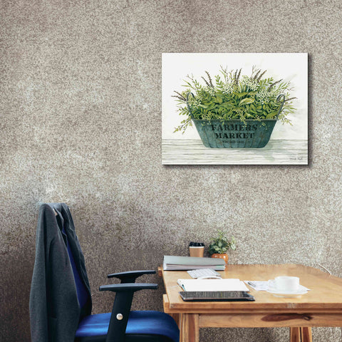 Image of 'Farmer's Market Vintage 1848' by Cindy Jacobs, Canvas Wall Art,34 x 26