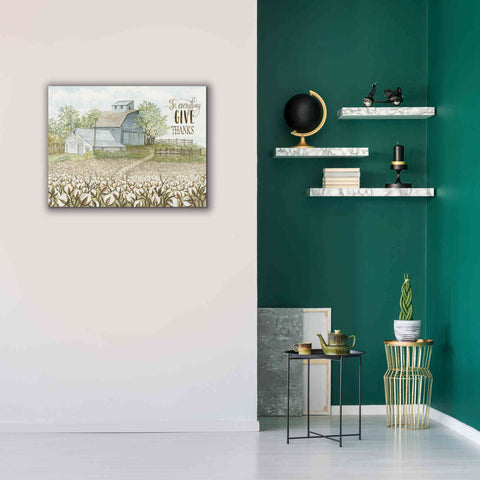 Image of 'In Everything Give Thanks Farmhouse' by Cindy Jacobs, Canvas Wall Art,34 x 26