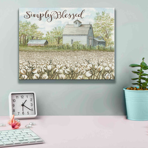 Image of 'Simply Blessed Farmhouse' by Cindy Jacobs, Canvas Wall Art,16 x 12