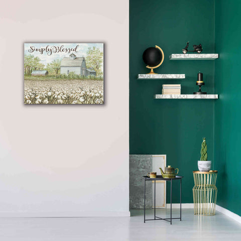 Image of 'Simply Blessed Farmhouse' by Cindy Jacobs, Canvas Wall Art,34 x 26