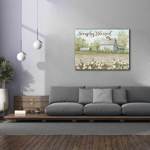 Image of 'Simply Blessed Farmhouse' by Cindy Jacobs, Canvas Wall Art,54 x 40